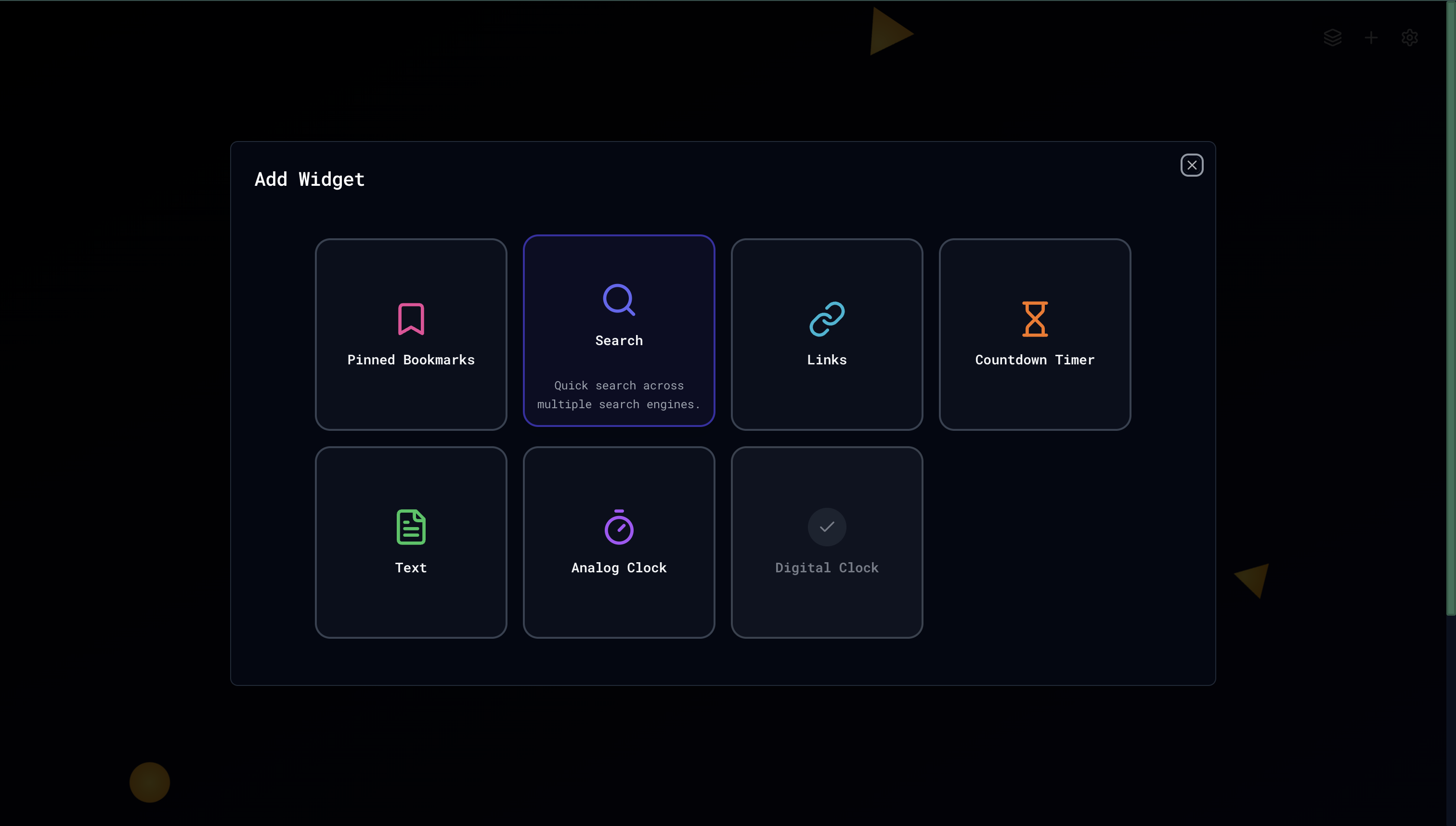 Flexible Widget System
